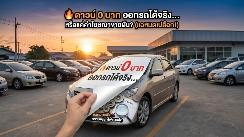 ดาวน์ 0 บาท ออกรถได้จริงไหม